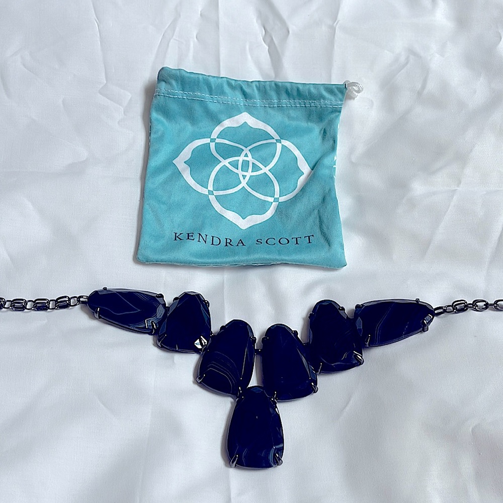 Kendra Scott Black Stone Necklace